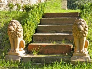 Treppe der Burg Schönberg